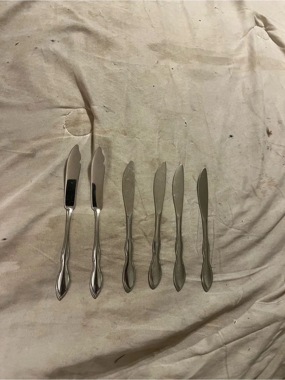 Gorham stainless  Butter Knife Set - Silver “chanson”